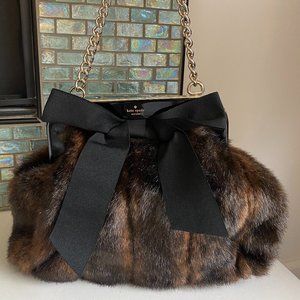 Kate Spade Carriage House Fur Chain Shoudler Bag
